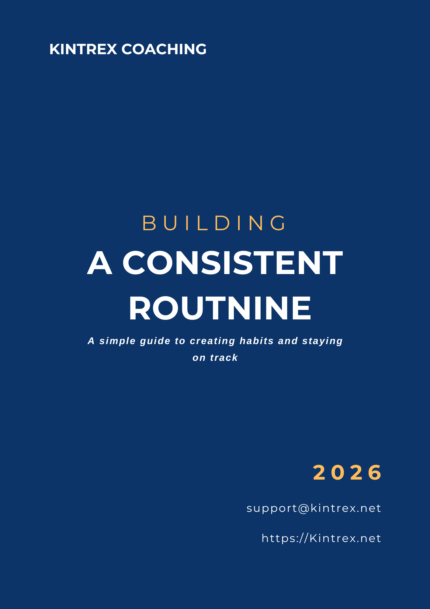 Building a Consistent Routine cover